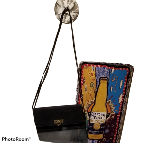 Black Velvet Clutch Purse - Picture 2 of 9